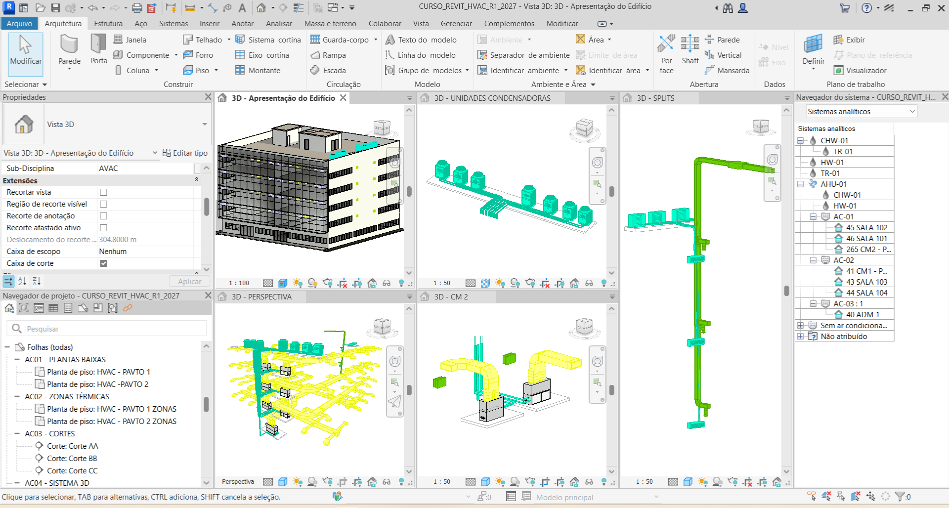 Curso Revit MEP: Projetos HVAC